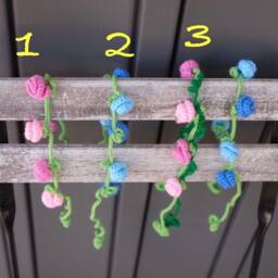 Crochet Curtain Tie Back/Handmade Rose Hold Back/Flower Back/Rose Garland/Crochet Flower Home Decor/Gift For Her - thumbnail 4