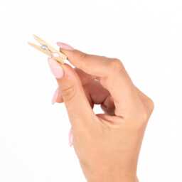 24 Mini Advent Calendar Pegs Numbered Make Your Own Craft Pink Stockings - thumbnail 4