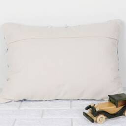 Teal Blue Tufted Pillow Cover - Modern Accent Pillowcase Lumbar Throw Bedroom Decor - thumbnail 4