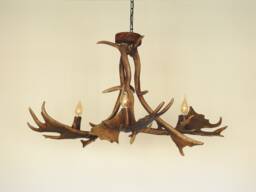 Real Rustic Antler Chandelier For Farmhouse - thumbnail 1