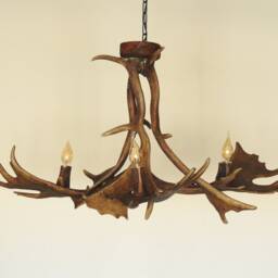 Real Rustic Antler Chandelier For Farmhouse - thumbnail 3