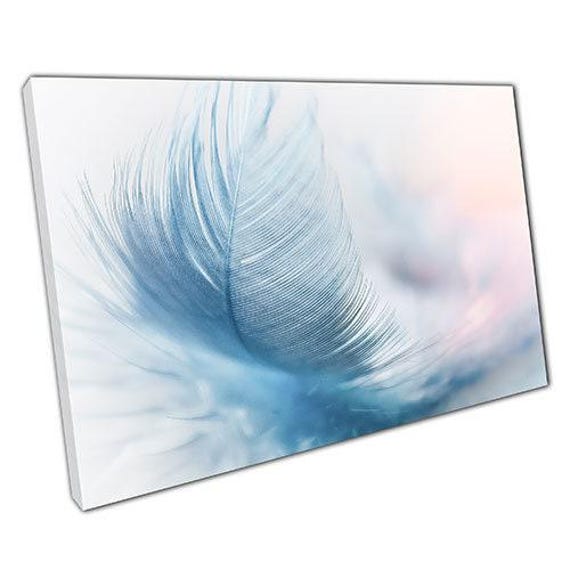 Elegant Feather Canvas Wall Art Ready To Hang Decor For Home & Office Spaces - image 1