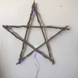 Willow Christmas Decorations Set's, Tree, Stars, Eco Friendly, Wicker Decorations - thumbnail 4