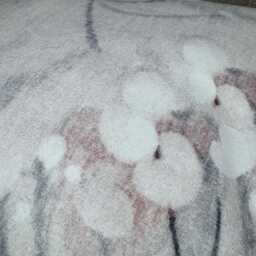 Handmade Floral Cushion Cover White Pink Blue Poppy Design - 12x20 - thumbnail 2