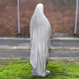 Concrete Virgin Mary Figurine Stone Holy Mother Sculpture Large Cement Madonna Statue Garden Religious Ornament Handmade Catholic Art Gift - thumbnail 3