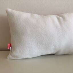 Personalized Pillow With Cat 30 X 20 cm Gift For Birth Baptism Pink Checkered - thumbnail 3
