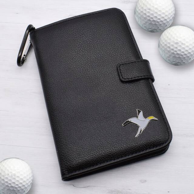Seagull Design - Personalised Leatherette Golf Organiser Complete With Divot Repairer, Marker, Tees, Scorecard & Pencils - image 1
