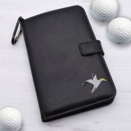 Seagull Design - Personalised Leatherette Golf Organiser Complete With Divot Repairer, Marker, Tees, Scorecard & Pencils - thumbnail 1