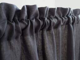 Curtain Panel Made Of Medium Linen - 160 G/M2 With Rod Pocket & Header