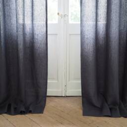 Curtain Panel Made Of Medium Linen - 160 G/M2 With Rod Pocket & Header - thumbnail 3