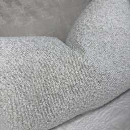 "Neutral Boucle Cushion Cover Durable Designer Fabric For Sofa & Bed Decor - 12"" X 20" - thumbnail 4