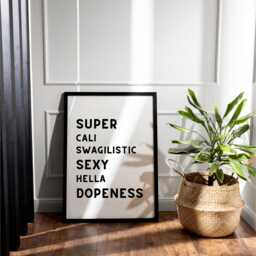 Fun Quote Poster, Prints, Typography Wall Print, Bold Text Art, Home Decor, Gifts For New - thumbnail 3