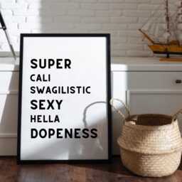 Fun Quote Poster, Prints, Typography Wall Print, Bold Text Art, Home Decor, Gifts For New - thumbnail 2