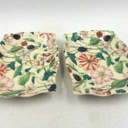 A Pair Of Soap Dishes in Hedgerow Bramble Design By Heron Cross Pottery - thumbnail 3