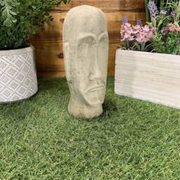 stone Garden Easter Island Head/ Moai/ Tiki Concrete Ornament - thumbnail 4