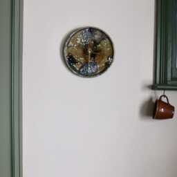 Ceramic Wall Clock - B By Ohara Koichi/Japanese Studio Pottery/Made in Tokoname Japan - thumbnail 2