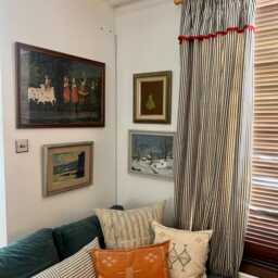 Ticking Stripe Flop Curtain, Fully Lined, in A Range Of Colours & Sizes - thumbnail 4