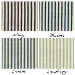 Ticking Stripe Flop Curtain, Fully Lined, in A Range Of Colours & Sizes - thumbnail 3