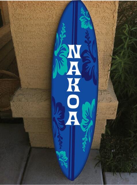 Custom Surfboard Wall Decor Hawaiian Beach Art - 48 - image 1