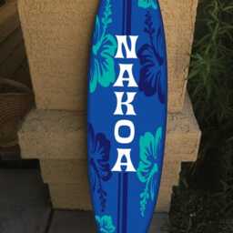 Custom Surfboard Wall Decor Hawaiian Beach Art - 48 - thumbnail 2