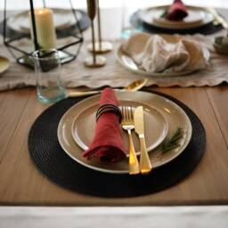 Extendable Round Oak Dining Table, Ideal For Small Spaces, Japandi Kitchen, Handmade UK - thumbnail 4