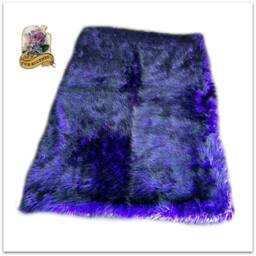 Faux Fur Area Rug - Rectangle Shaggy Soft Purple With Black Tips Shag Designer Rugs Accents Usa - thumbnail 1