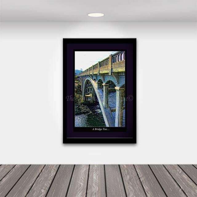 Art/ Print/ Bridges/ Oregon/ Oregon Bridge Decor/ Wall Hangings/ Office Home Decor/Landscapes/ Digital-You Print - image 1
