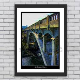 Art/ Print/ Bridges/ Oregon/ Oregon Bridge Decor/ Wall Hangings/ Office Home Decor/Landscapes/ Digital-You Print - thumbnail 2