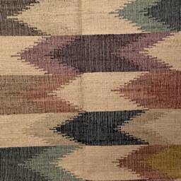 Handwoven Hemp-Cotton Kilim Rug, 5x7 Ft, Traditional Dhurrie - thumbnail 3