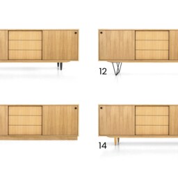 Mid-Century Sideboard, Dresser, Commode, Credenza Made Of Oak Vaneer - Livlo D-S05 - thumbnail 2