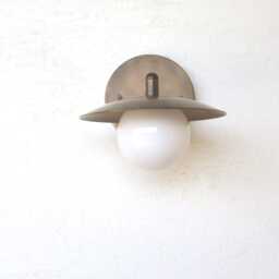 Brass Wall Sconce - Light With Brass Shade - Minimal Sconce Light, Ul Listed, Ppq4. No.0417 - thumbnail 3