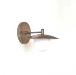 Brass Wall Sconce - Light With Brass Shade - Minimal Sconce Light, Ul Listed, Ppq4. No.0417