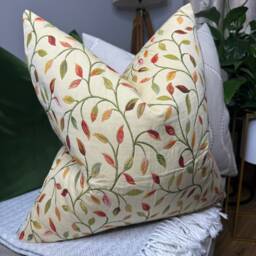 Voyage Fabric, Cervino - Classic Leaf Trail Tapestry Cushion Cover, Pillow High Quality Handmade/Worldwide Shipping - thumbnail 1