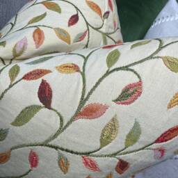 Voyage Fabric, Cervino - Classic Leaf Trail Tapestry Cushion Cover, Pillow High Quality Handmade/Worldwide Shipping - thumbnail 4