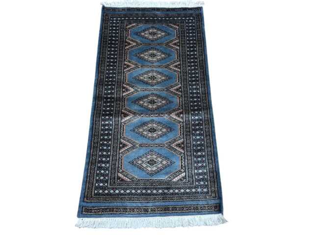 2x4 Gray Color Bokhara Rug - 0.60x1.20 Bedroom Luxury Area Turkish Fine Quality Afghan - image 1