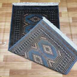 2x4 Gray Color Bokhara Rug - 0.60x1.20 Bedroom Luxury Area Turkish Fine Quality Afghan - thumbnail 4