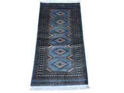 2x4 Gray Color Bokhara Rug - 0.60x1.20 Bedroom Luxury Area Turkish Fine Quality Afghan