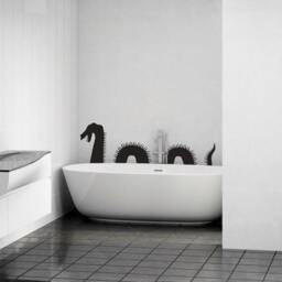 Loch Ness Monster Silhouette - Vinyl Wall Art Decal Custom Stickers - thumbnail 2