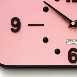 Mid Century Style Wall Clock - 30cm Pink Vintage French Formica Retro Wooden 1950S Atomic Gift Off The Clocks - thumbnail 4