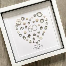 Gem Heart Wedding Anniversary Personalised Picture/Any Year Birthday Gift - thumbnail 2