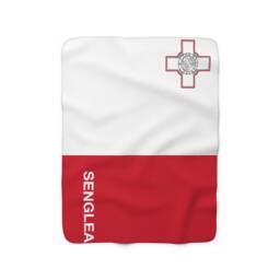 Malta Fleece Blanket, Flag Of Malta, Custom Personalized Country Gift, Name Blanket - thumbnail 2
