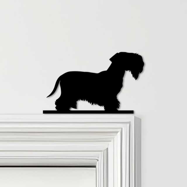 Door Topper Cesky Terrier Dog Various Colours Top Of Decorative Sign - Novelty Wall Decor, Frame Art, Art - image 1