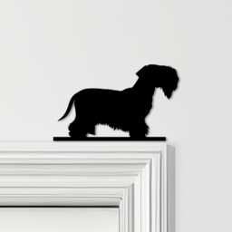 Door Topper Cesky Terrier Dog Various Colours Top Of Decorative Sign - Novelty Wall Decor, Frame Art, Art - thumbnail 1