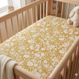 Fitted Crib Sheet Liberty London Fabric - Floral Baby Bedding Nursery - thumbnail 3