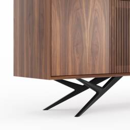 Handmade Walnut Sideboard, Mid Century Modern Buffet, Tv Stand - thumbnail 3