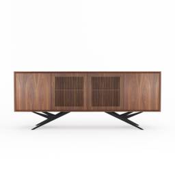 Handmade Walnut Sideboard, Mid Century Modern Buffet, Tv Stand - thumbnail 1