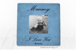 Personalized Mother's Day Picture Frame Real Wood Mom Gift - thumbnail 1