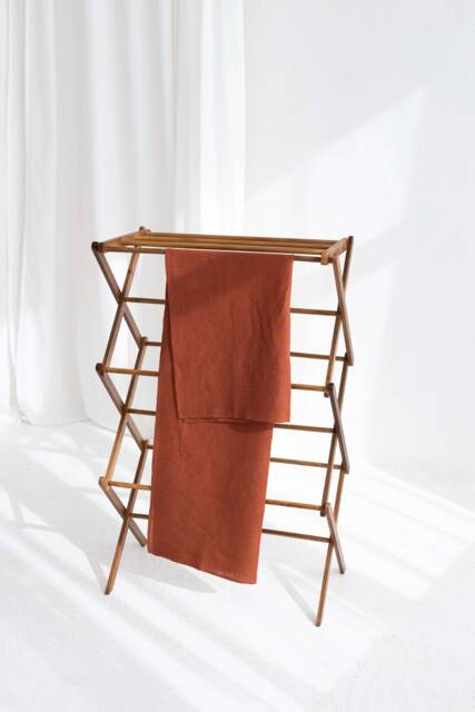Organic Linen Bath Sheet, Stone Washed, Large Towel - image 1