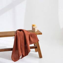 Organic Linen Bath Sheet, Stone Washed, Large Towel - thumbnail 3