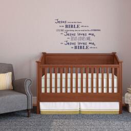 Jesus Loves Me Nursery Song - Vinyl Wall Decal - thumbnail 1